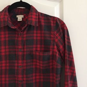 J. Crew Factory Flannel button-up shirt (size xs)